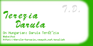 terezia darula business card